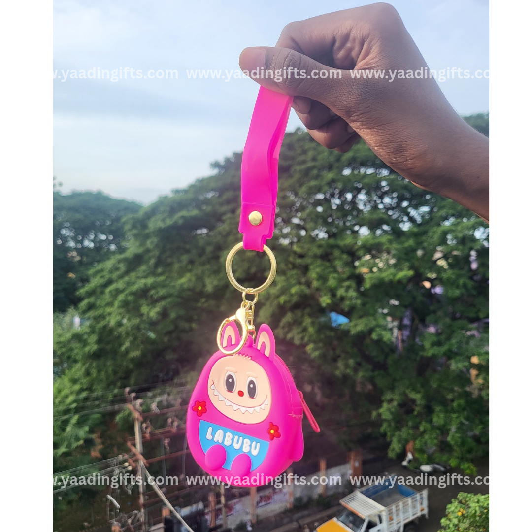 Labubu keychain & coin pouch