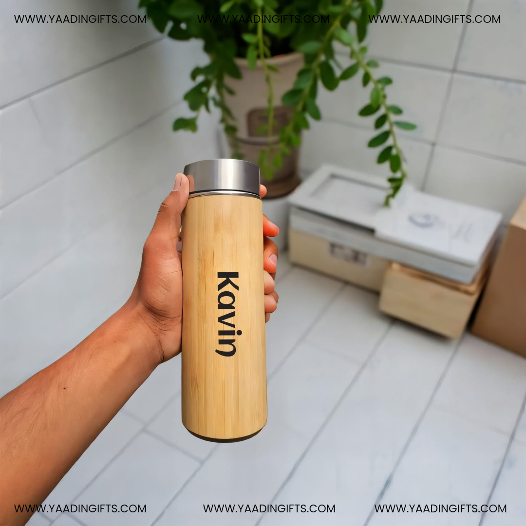 Wooden bambo flask