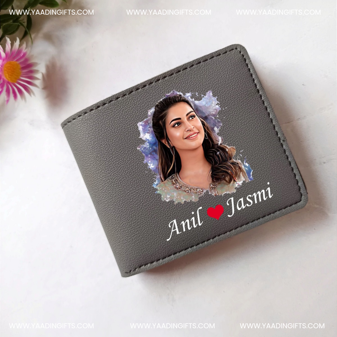 Mens colour photo wallet