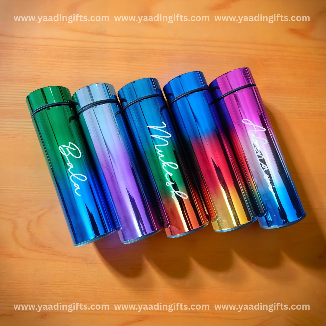 Rainbow LED temperature flask - C