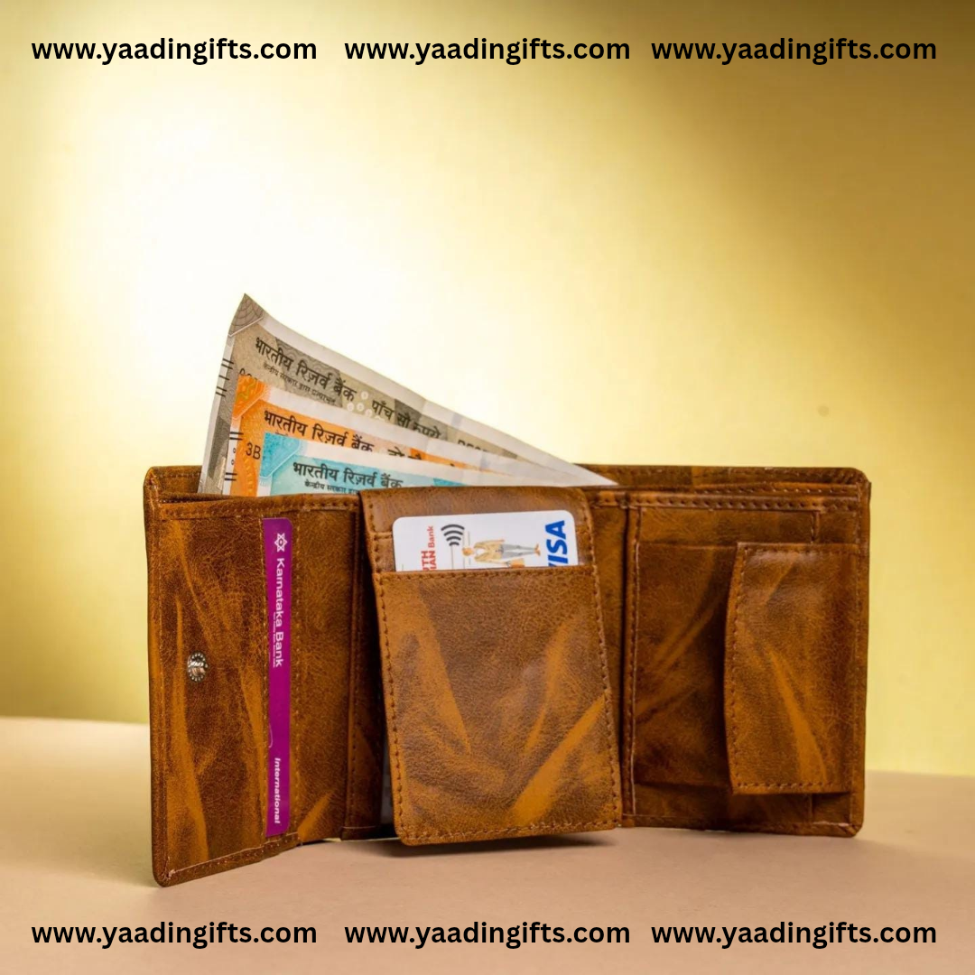 Mens 3 fold sketch wallet