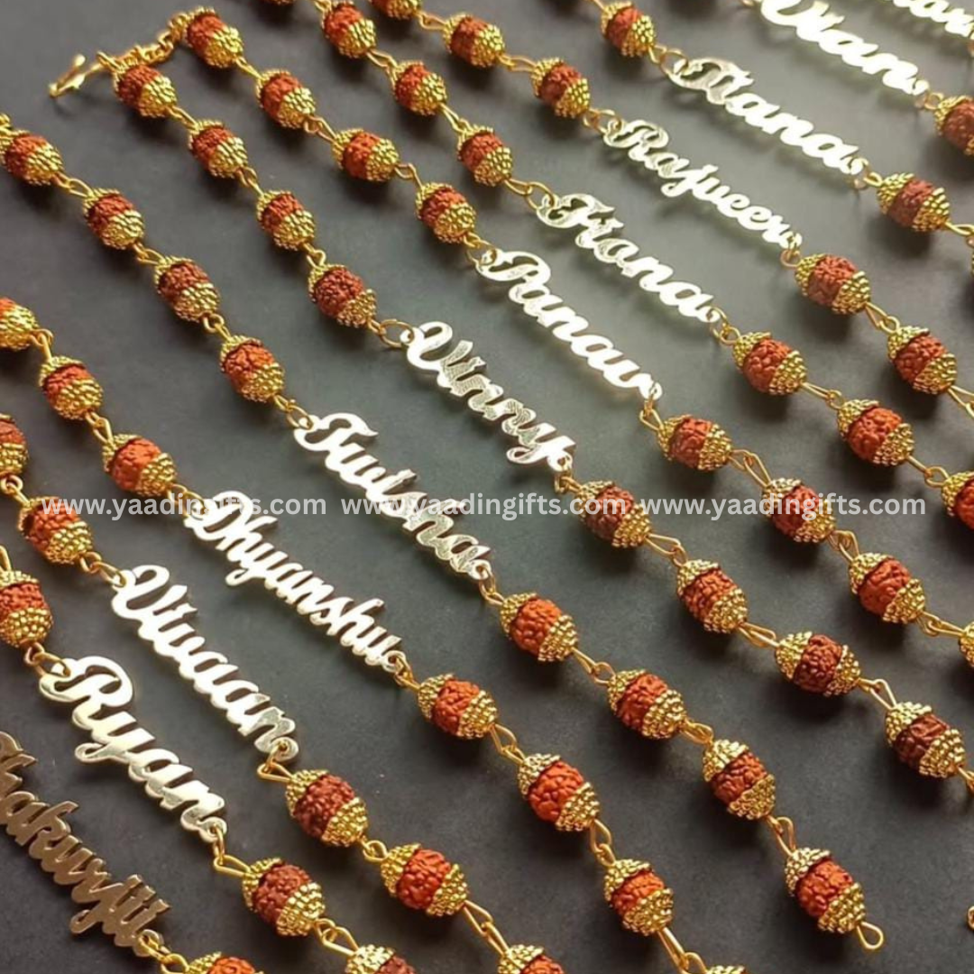 Rakhi name with rudraksh
