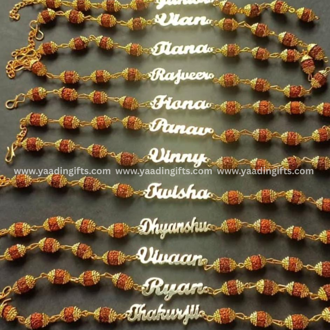 Rakhi name with rudraksh
