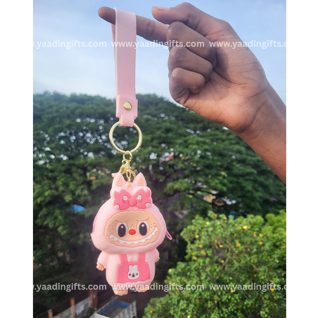 Labubu keychain & coin pouch