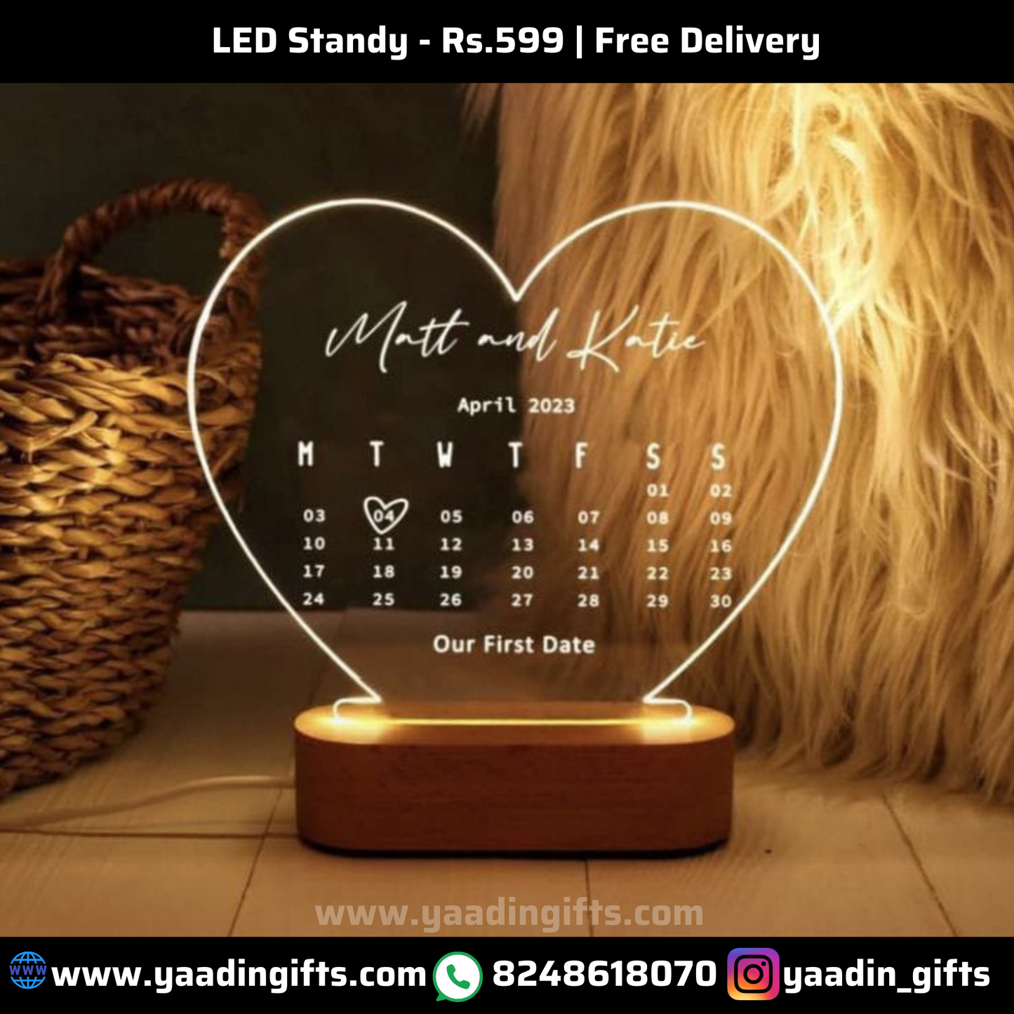 LED love stand