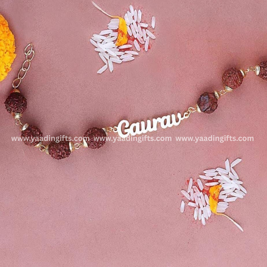 Rakhi name with rudraksh