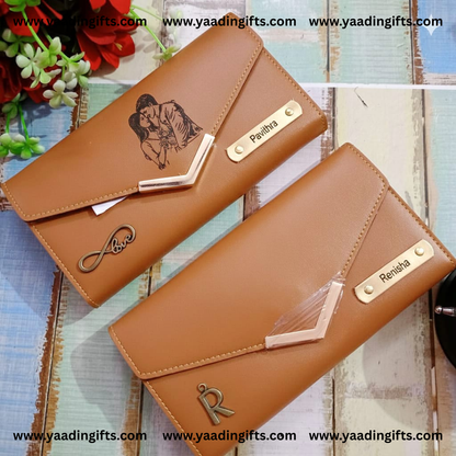 Ladies sketch photo wallet - C