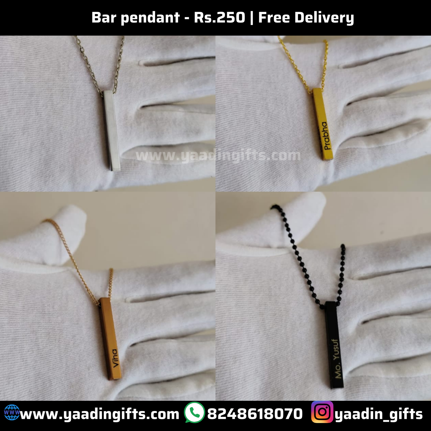 Bar pendant