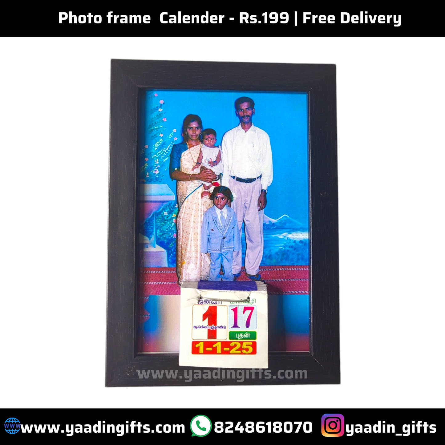 Photo frame calender