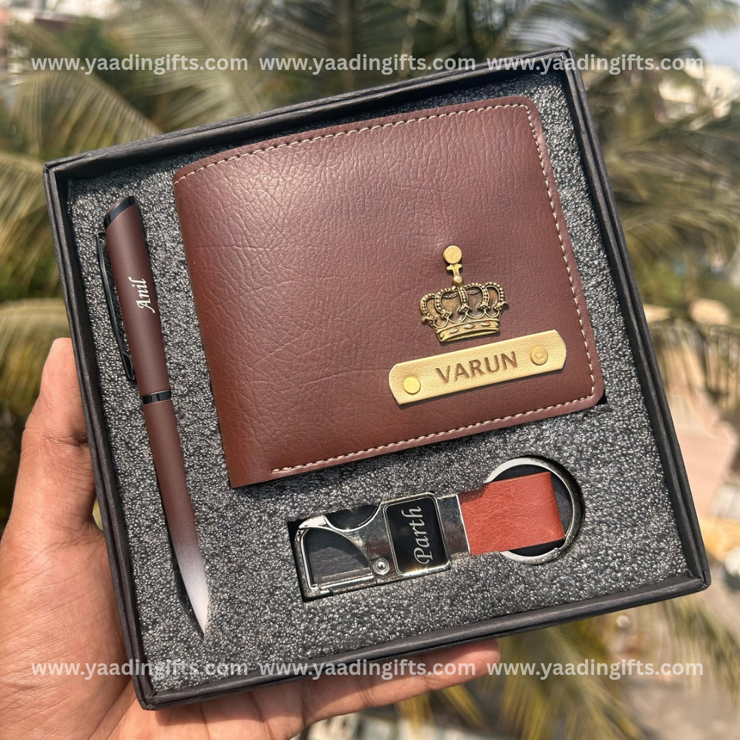 Mens combo - Wallet, pen, hook keychain - C