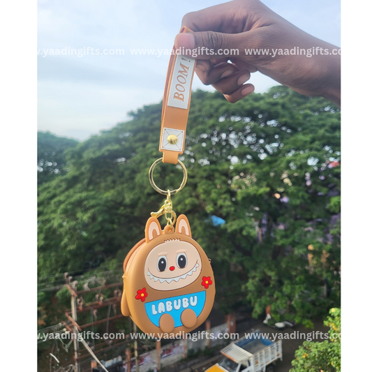 Labubu keychain & coin pouch