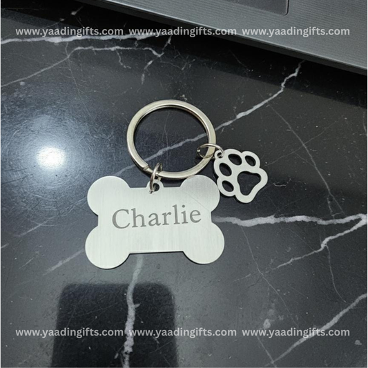 Dog keychain - A