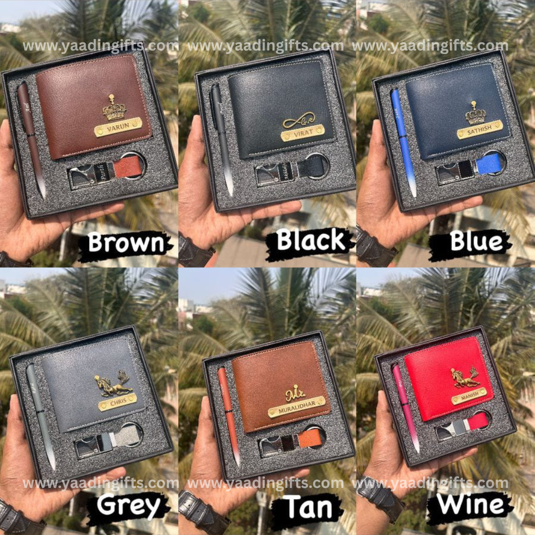 Mens combo - Wallet, pen, hook keychain - C