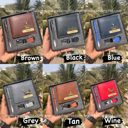 Mens combo - Wallet, pen, hook keychain - C