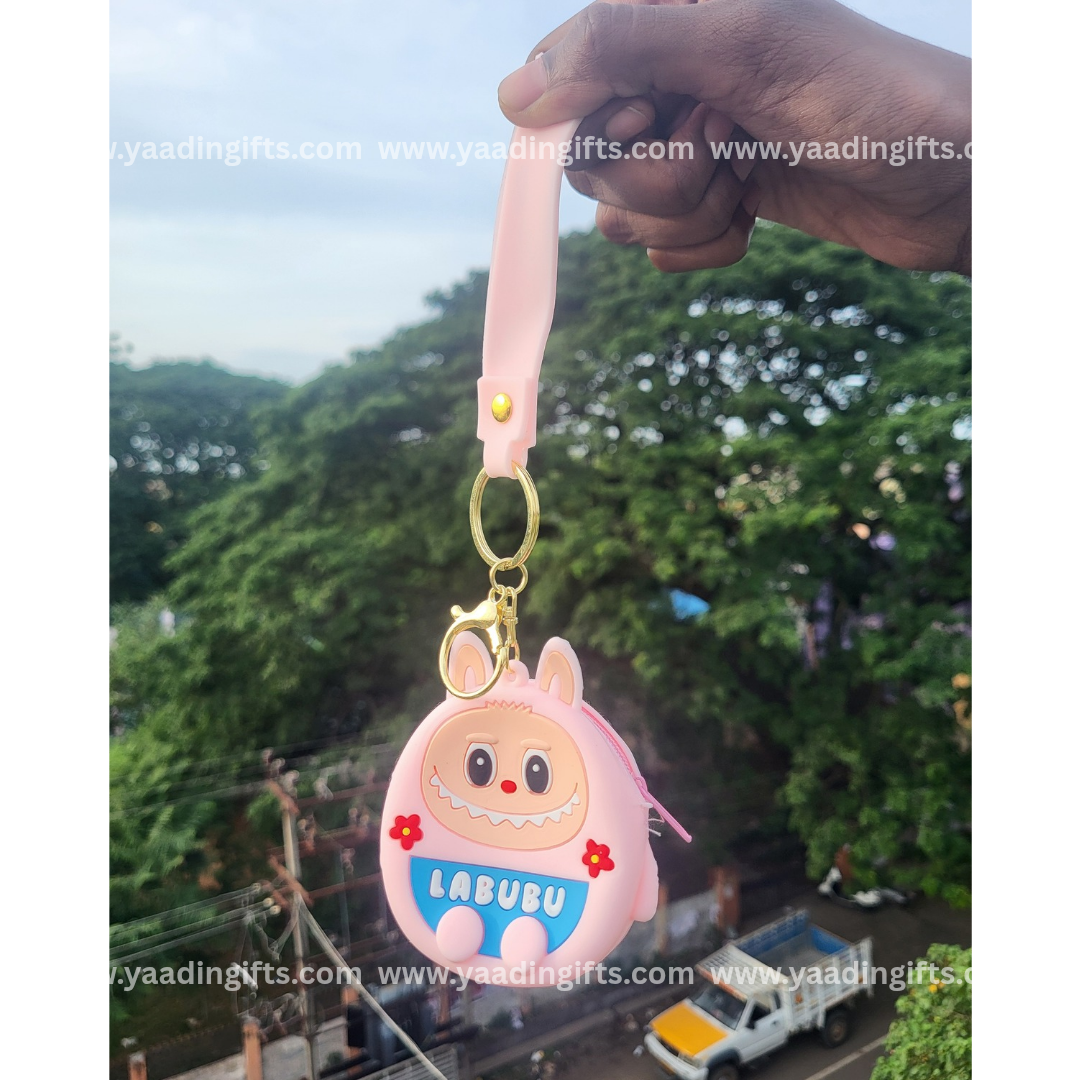 Labubu keychain & coin pouch