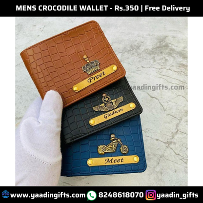 Mens crocodile wallet