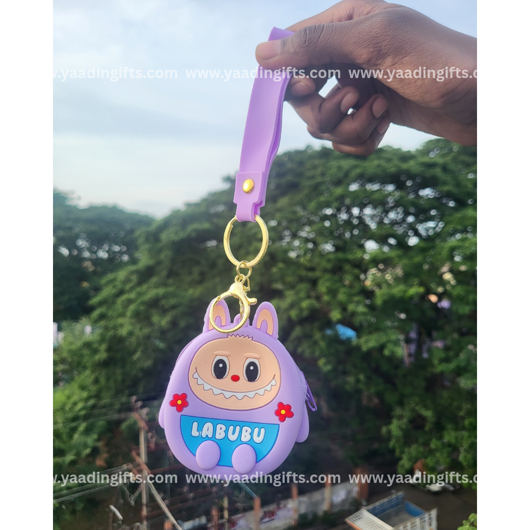 Labubu keychain & coin pouch