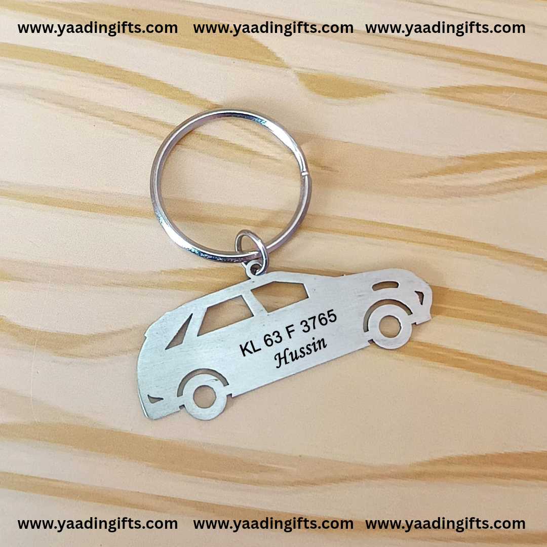 Metal car keychain