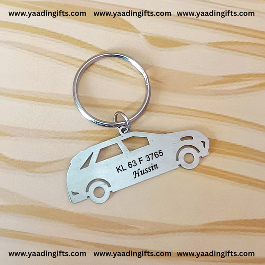 Metal car keychain