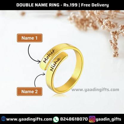 Double name ring