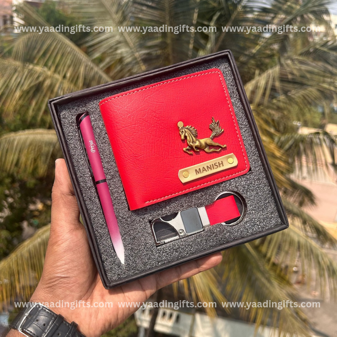 Mens combo - Wallet, pen, hook keychain - C