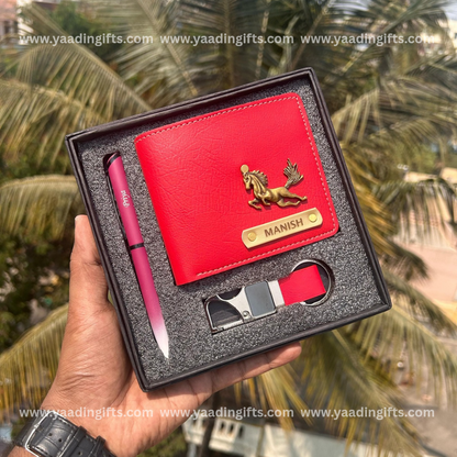 Mens combo - Wallet, pen, hook keychain - C