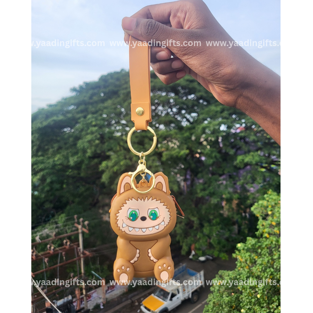 Labubu keychain & coin pouch