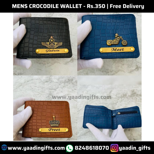 Mens crocodile wallet